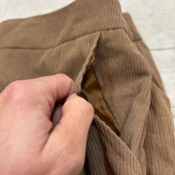 Brand new with Tags Sincerely Jules Lightweight Corduroy Pants Tan Size Large - Picture 7 of 14